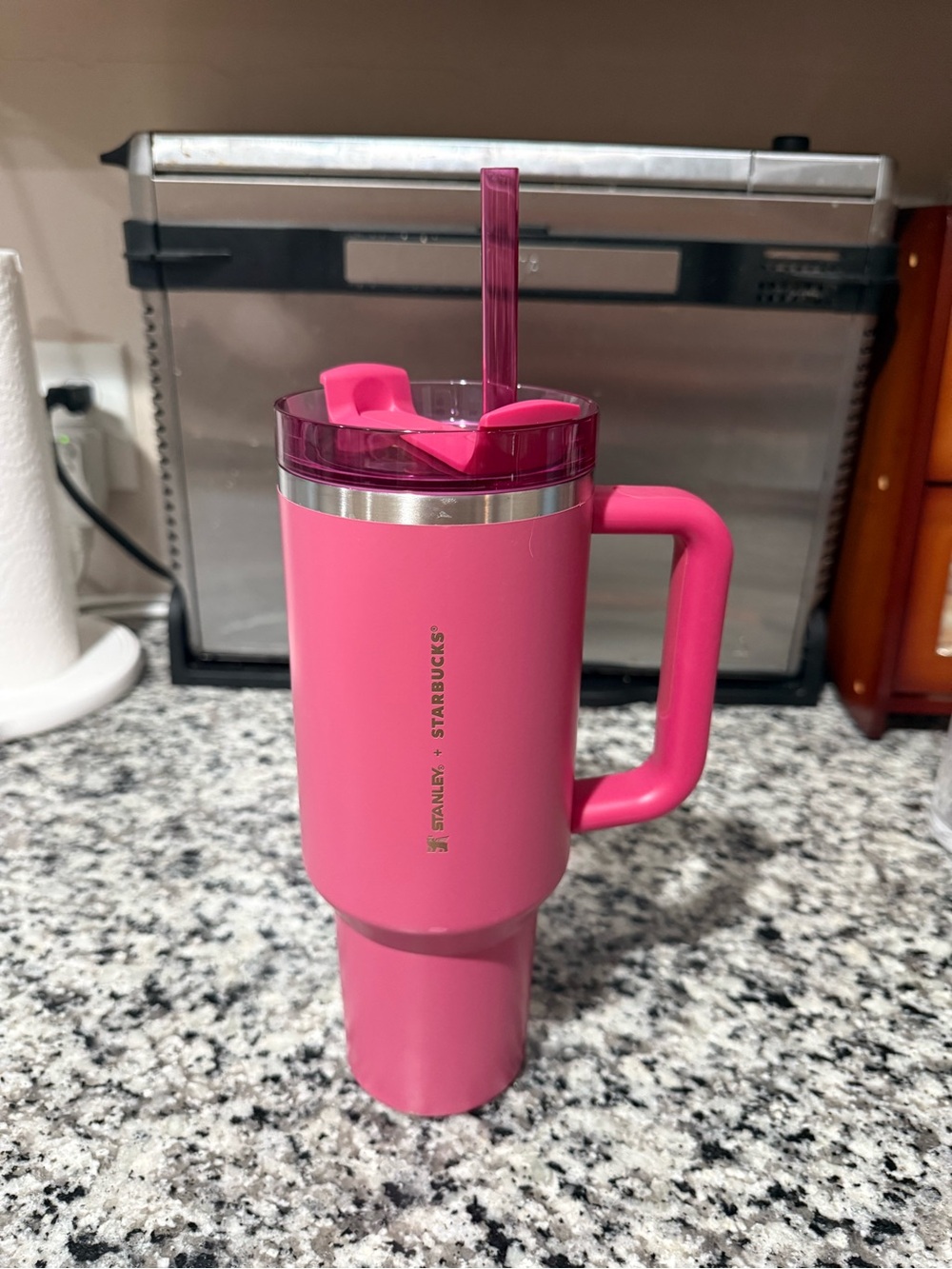 Stanley x Starbucks Pink Insulated Travel Cup with Handle